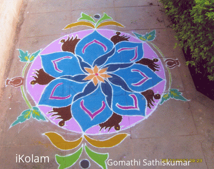 Rangoli: Brown birds