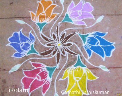 Rangoli: Circle of Roses