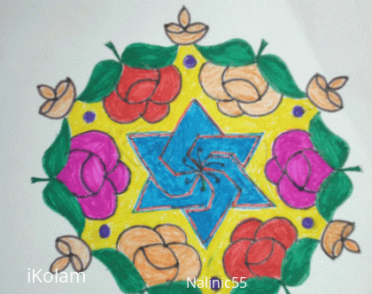 Rangoli: Roses