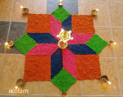 Rangoli: Karthigai kolam