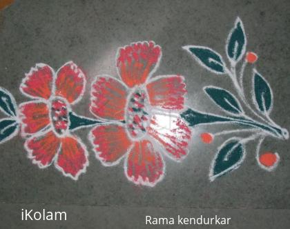 Rangoli: this freehand kolam