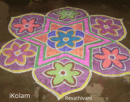 Rangoli: Nested Stars