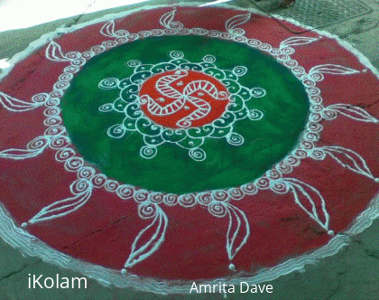 Rangoli: Swastic rangoli