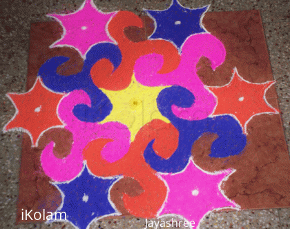 Rangoli: Colorful Triskel