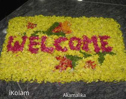 Rangoli: Welcome rangoli