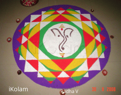 Rangoli: Ganesh Rangoli (contest entry_98)