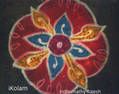 Rangoli: Kolam - flower