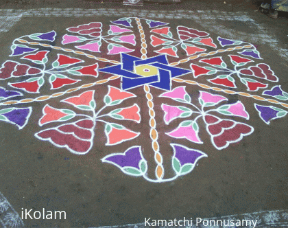 Rangoli: Bouquet of Flowers