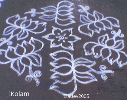 Rangoli: Margazhi - Lotus