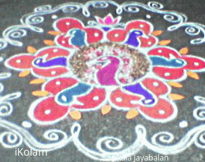 Rangoli: Peacocks Rangoli