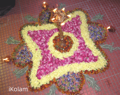 Rangoli: Poo-kolam