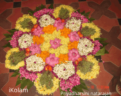 Rangoli: Flower Arrangement as Kolam