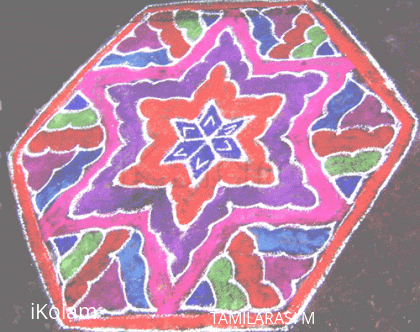 Rangoli: Shells and stars