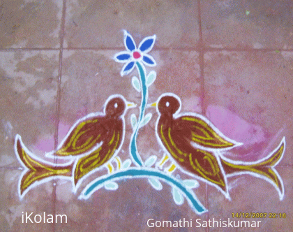 Rangoli: Sparrows