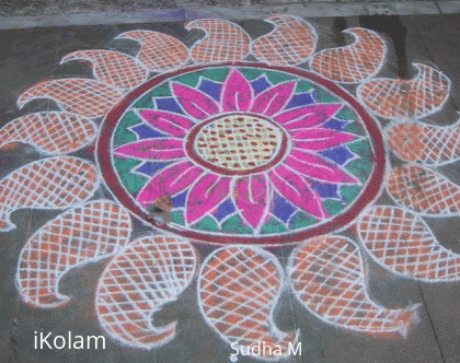 Rangoli: Mango Kolam