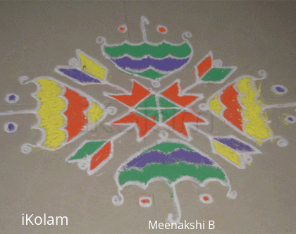 Rangoli: Umbrellas