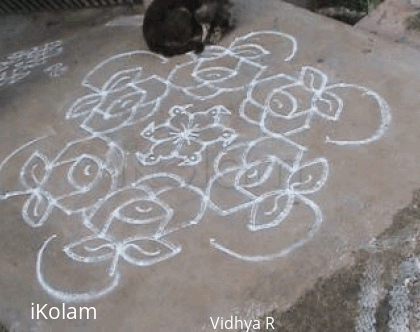 Rangoli: Roses and Parrots