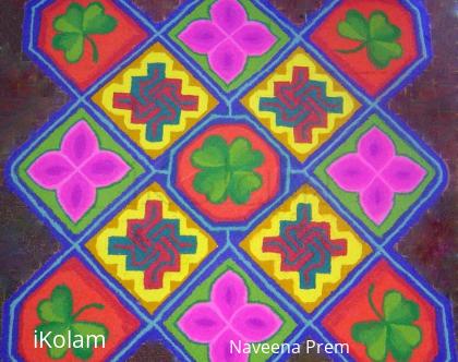 Rangoli: Shamrock rangoli