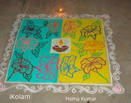 Rangoli: Rangoli done on Diwali