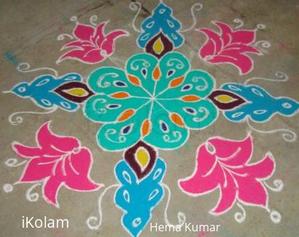 Rangoli: Rangoli done on Bhai Duj