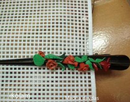 Rangoli: hair clip