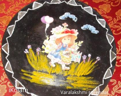 Rangoli: plate painting