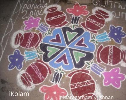 Rangoli: pongal kolam