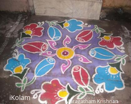 Rangoli: pongal kolam