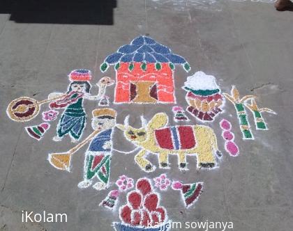 Rangoli: dotted kolam