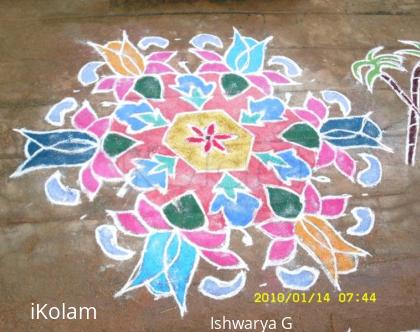 Rangoli: Margazhi kolam Lotus