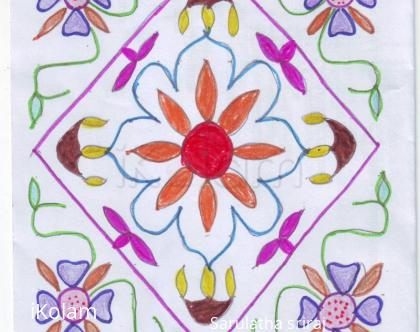 Rangoli: poo kolam 