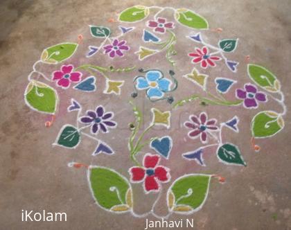 Rangoli: dotted kolam