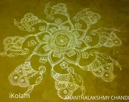 Rangoli: kolam made for Ayudhapooja