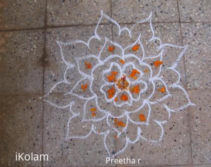 Rangoli: vara maha lakshmi - simple kolam