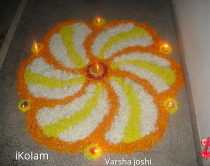 Rangoli: pookalam for diwali rangoli contest