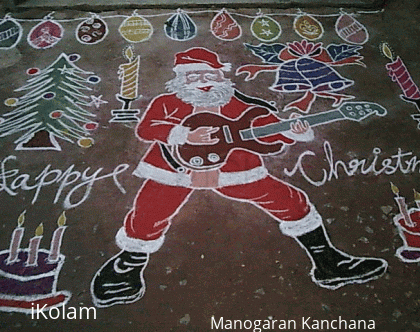 Rangoli: Christmas - Santa