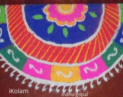 Rangoli: Navrathri rangoli 3