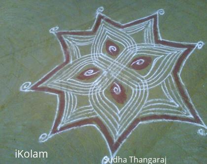 Rangoli: Line poo kolam