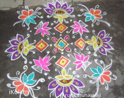 Rangoli: friday kolam