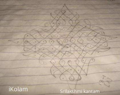 Rangoli: simple kolam