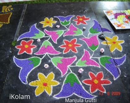 Rangoli: Floral rangoli