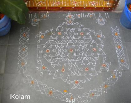 Rangoli: my rangoli on ganesh chaturti