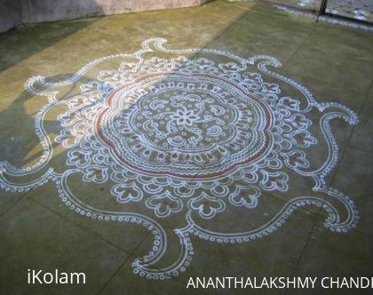 Rangoli: Makolam made for Diwali 