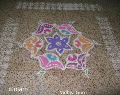 Rangoli: An easy flower kolam