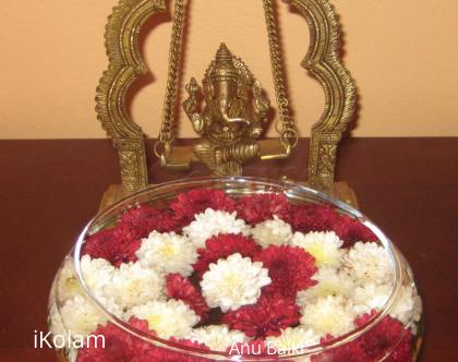 Rangoli: Flower kolam 