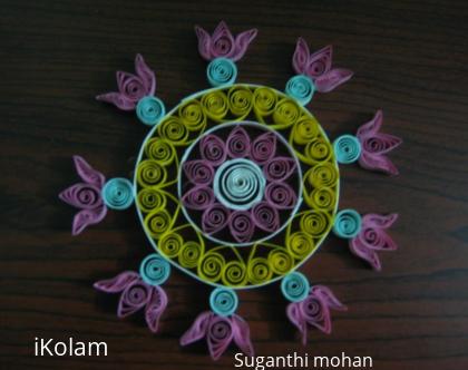 Rangoli: quilled kolam