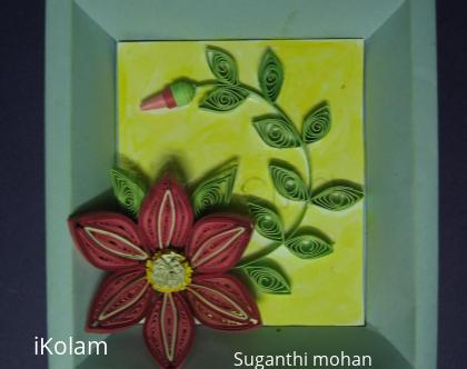 Rangoli: Quilled flower