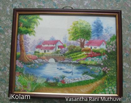 Rangoli: Oil painting