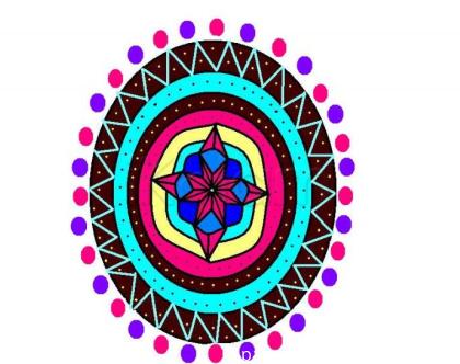 Rangoli: New rangoli paint kolam