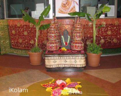 Rangoli: flower kolam 